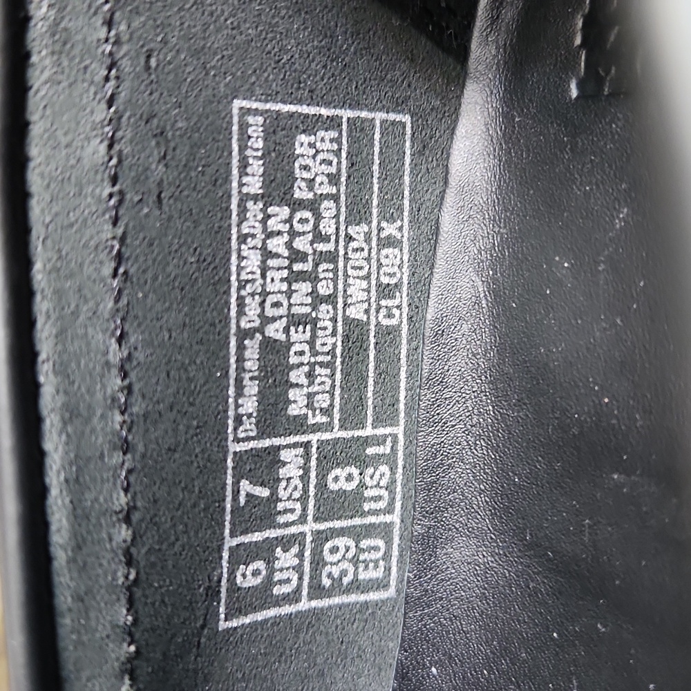 Dr. Martens Adrian Tassel Leather Casual Black Loafers (Uni M Size 7, W Size 8) - Picture 13 of 14